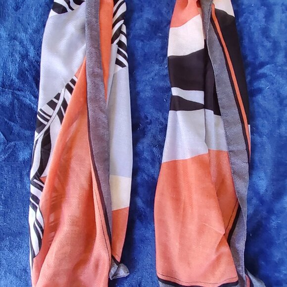 Zebra Print Veil Mantilla Scarf Shawl Wrap - Picture 10 of 11
